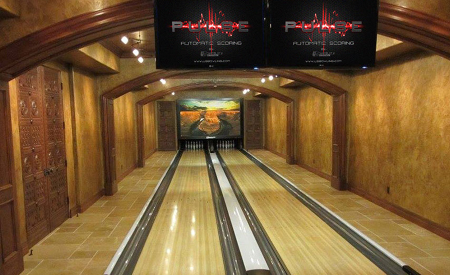 the perfect residential bowling alley